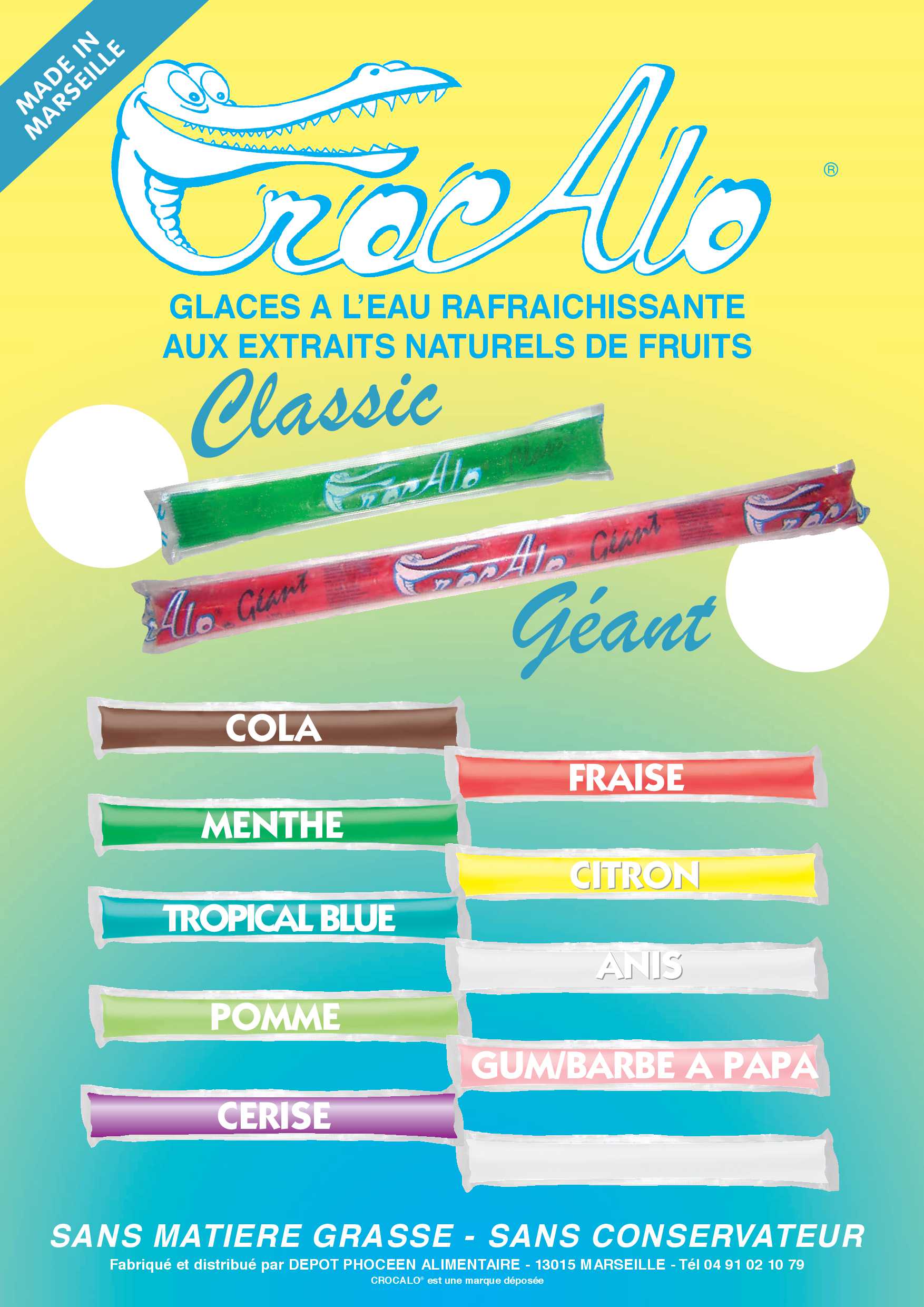 CROCALO menu des parfums